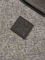 Men's Tweed Tailored Jacket with Faux Suede Collar