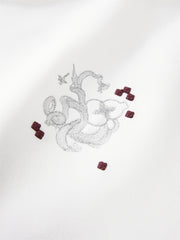 Men's Graphic Embroidered Hooded Sweatshirt