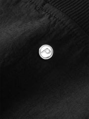 Men's Solid Pullover Sweatshirt with Elastic Hem