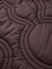 Men's Quilted Padded Jacket with Embroidery