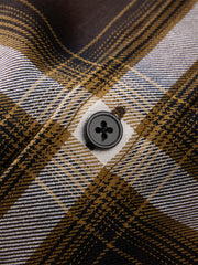 Men's Cotton Shirt with Plaid Print