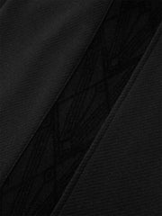 Men's Side Jacquard-Panel Straight-Leg Pants