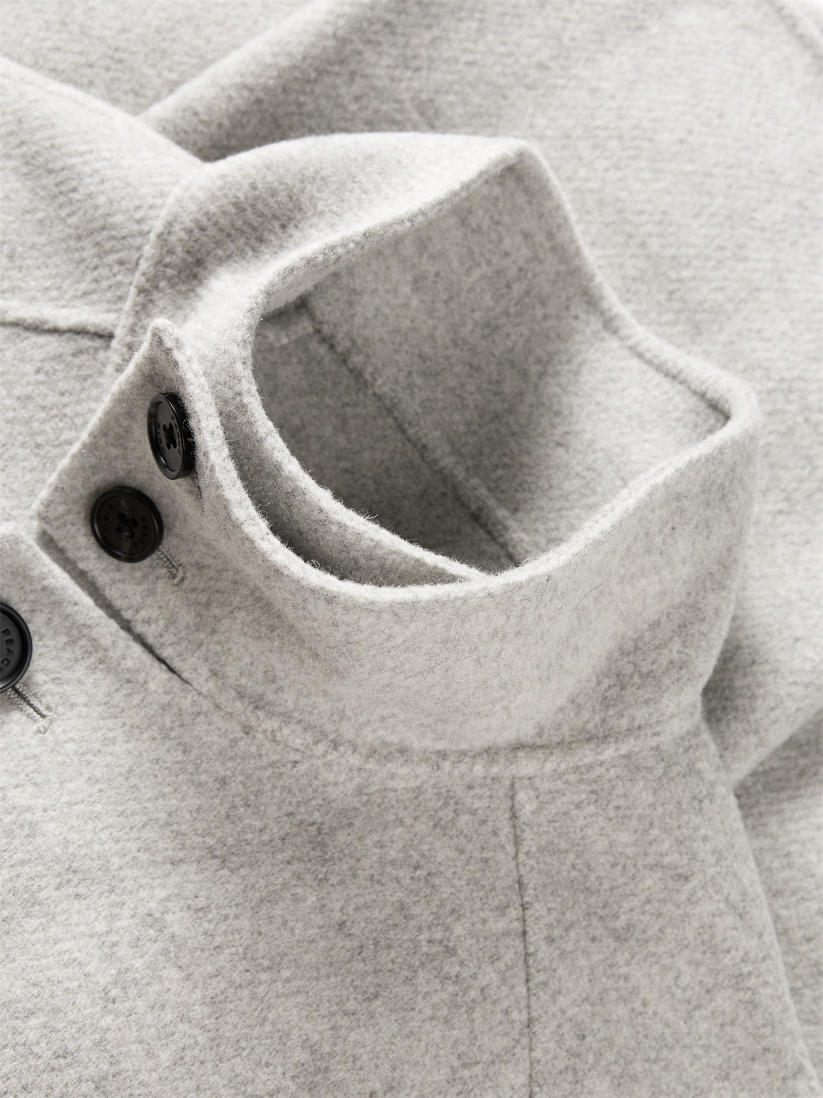 Men's Mid-Length Wool¨CCamel Hair Blend Coat