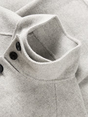 Men's Mid-Length Wool¨CCamel Hair Blend Coat