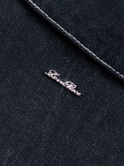 Men's Vintage Contrast Topstitching Denim Jacket