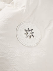 Men's Allover Letter Embossed Down Jacket