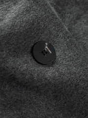 Men's Relaxed Camel Hair-Blend Double-Face Wool Coat