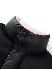 Men's Reversible Down Jacket with Detachable Sleeves
