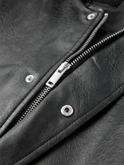 Men's Oversized PU Jacket