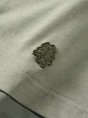 Men's Green Utility Pocket Oversized T-Shirt