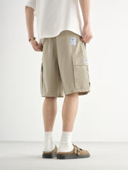 Men's Outdoor Cargo Shorts with Patch Label