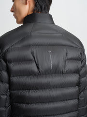Men's Stand-Collar Goose Down Jacket with Contrast Details