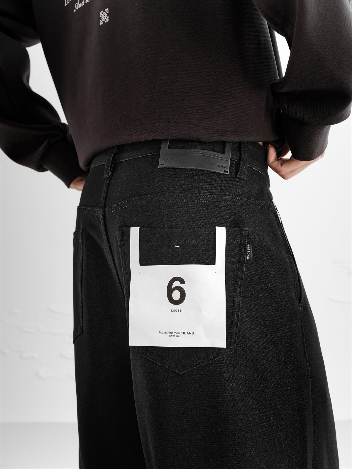 Men's Black Gradient Tencel Jeans