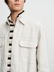 Men's Allover Jacquard Fleece-Lined Shirt