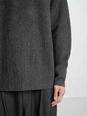 Men's Textured Solid Pullover Sweater