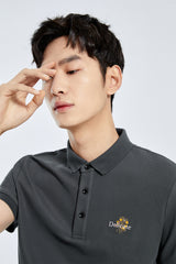Men's Graphic Embroidered Polo Shirt