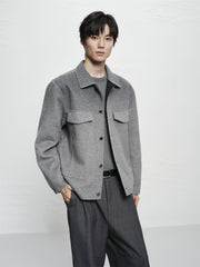 Men's Short Ombre Wool-Blend Jacket