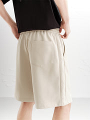 Men's Textured Jacquard Embroidered Shorts