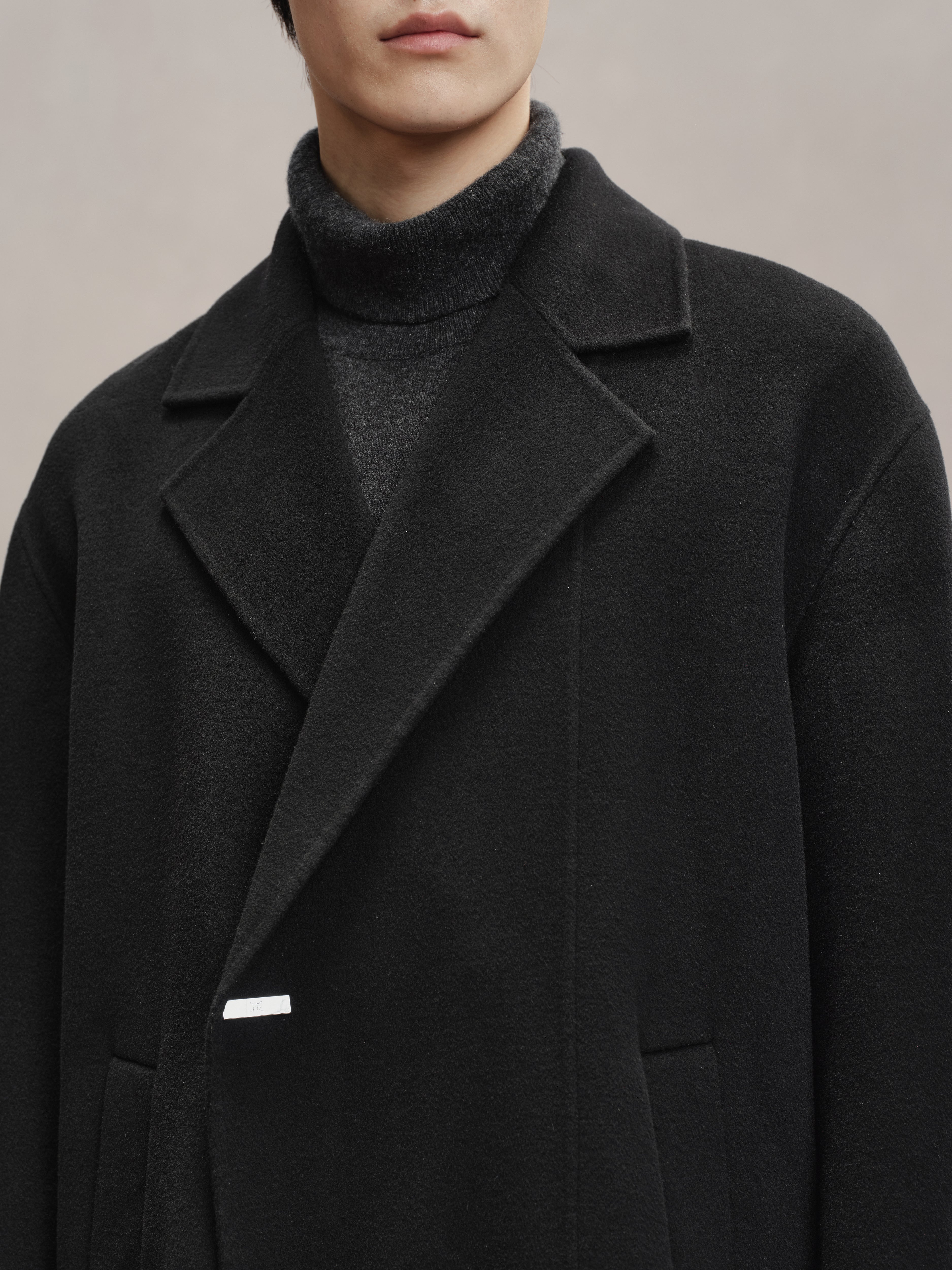 Men's Double-Faced Marino Wool Coat