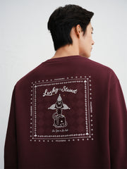 Men's Cotton Embroidered Graphic Sweatshirt
