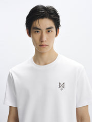 Men's Slim T-Shirt with Contrast Embroidery