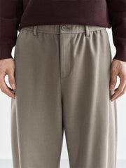 Men's Khaki Basic Tapered Pants