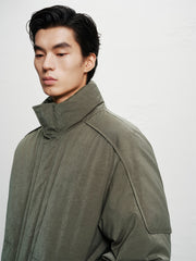 Men's Oversized Stand-Collar Puffer Jacket