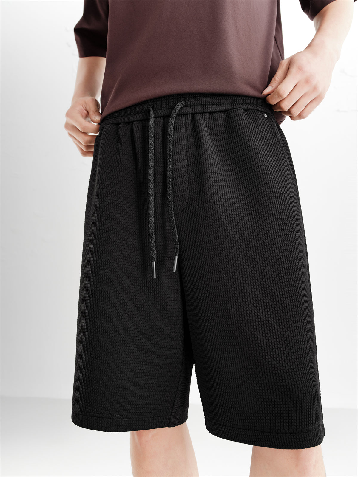 Men's Waffle-Textured Shorts