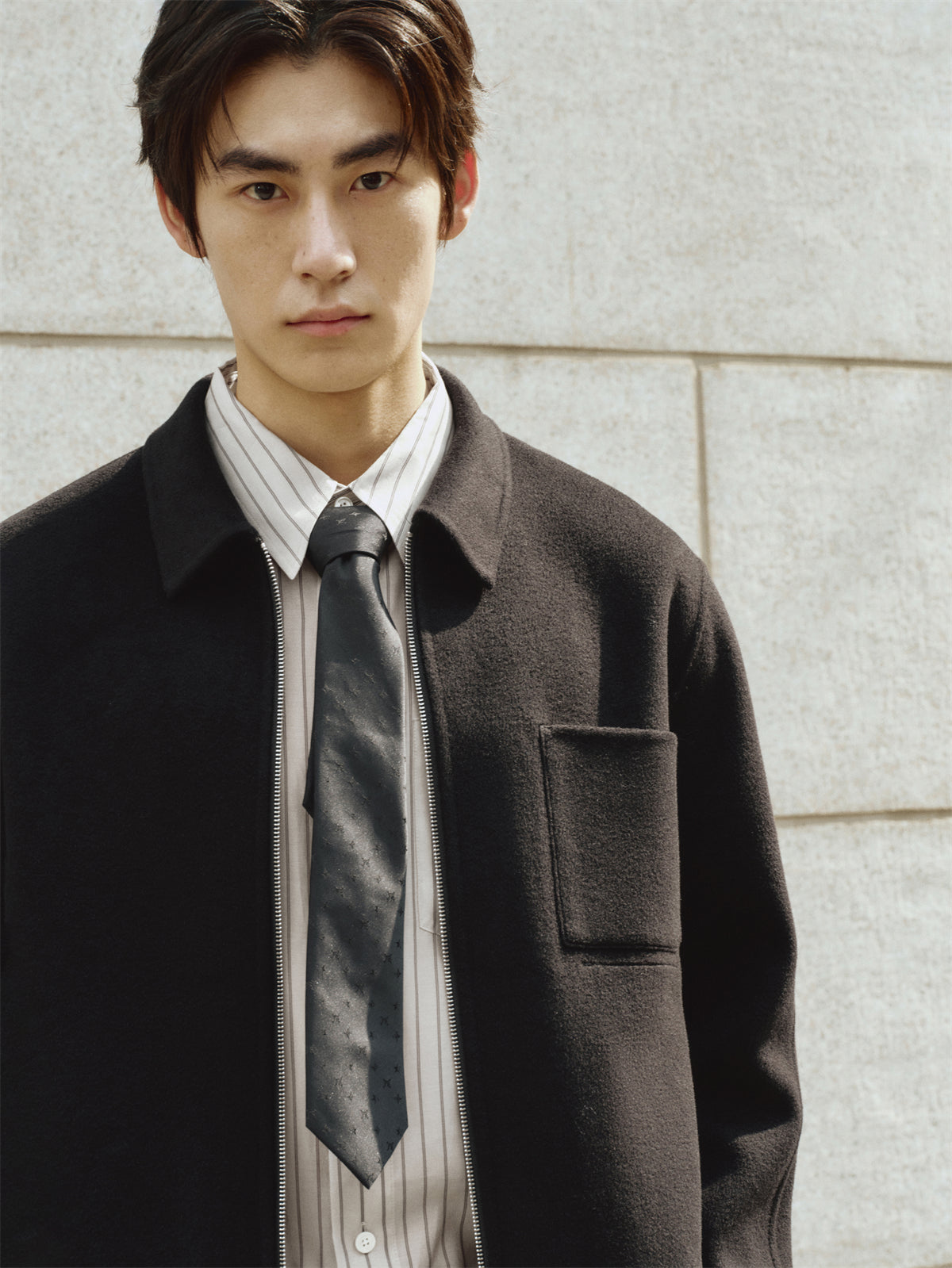 Men's Lightweight Double-Face Wool Jacket