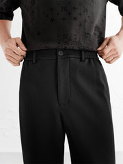 Men's Basic Textured Waffle Pants