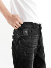 Men's Washed Slim-Fit Jeans