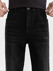 Men's Washed Tapered Jeans