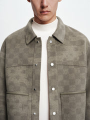 Men's Double-Sided Jacquard Wool Jacket