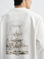 Men's Printed and Embroidered Stretch Sweatshirt