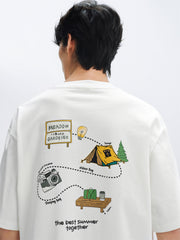 Men's T-Shirt with Graphic Print on Back