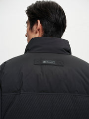 Men's Textured-Panel Down Jacket