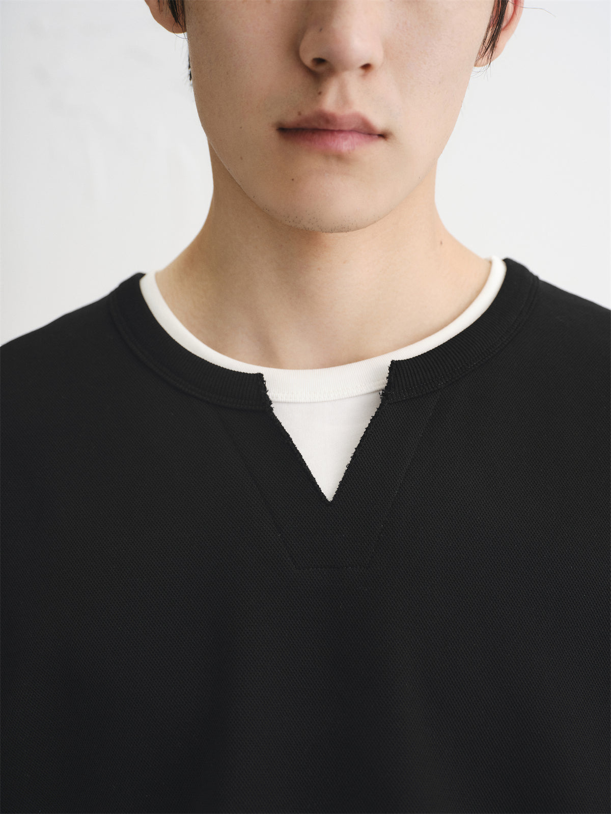 Men's Heavyweight Colorblock Layered-Look T-Shirt