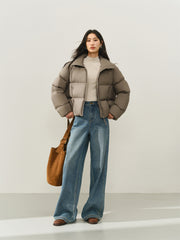 Women's Short Thermal Water-Repellent Puffer Jacket