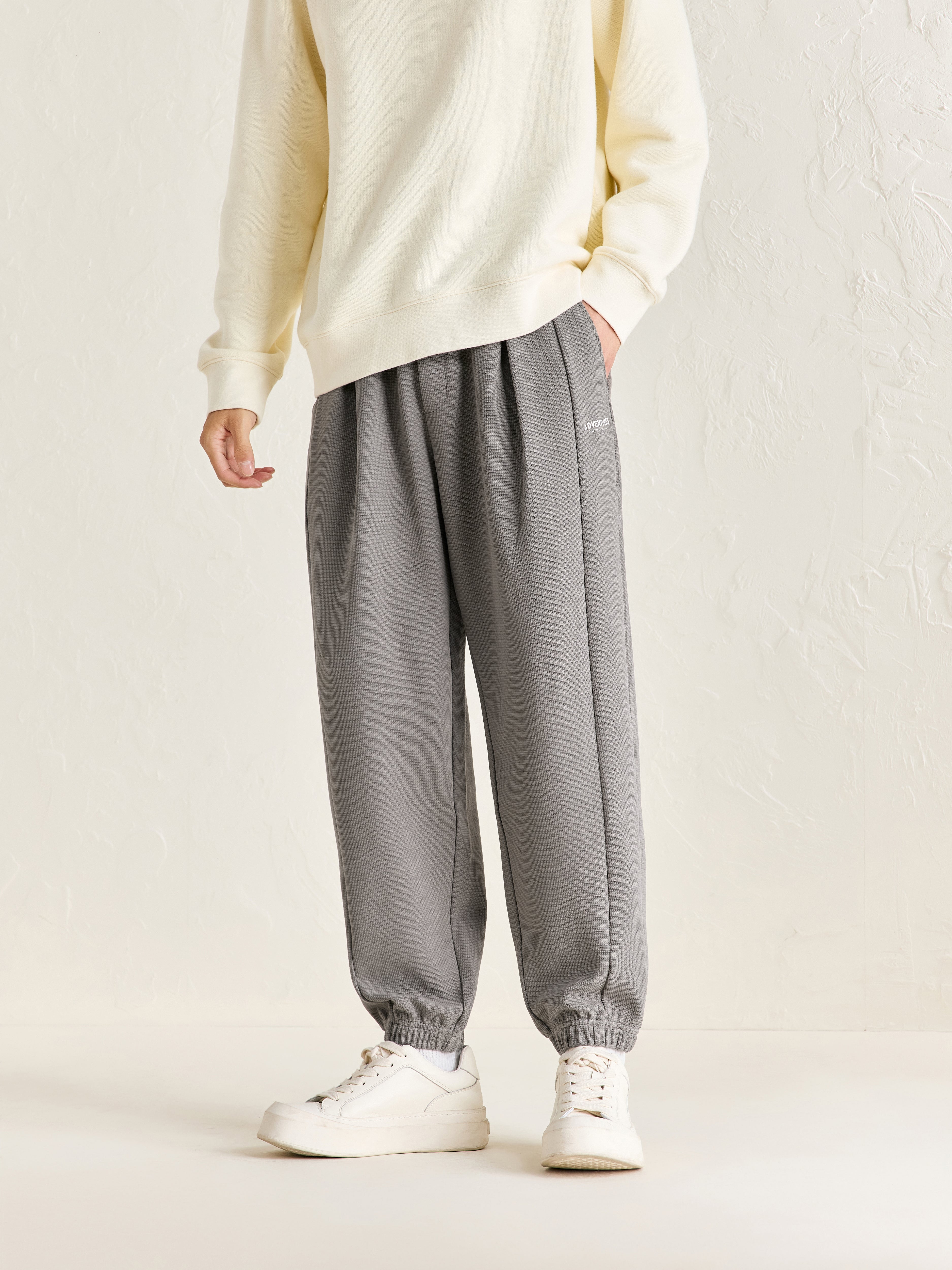 Men's Spliced Drawstring Pants