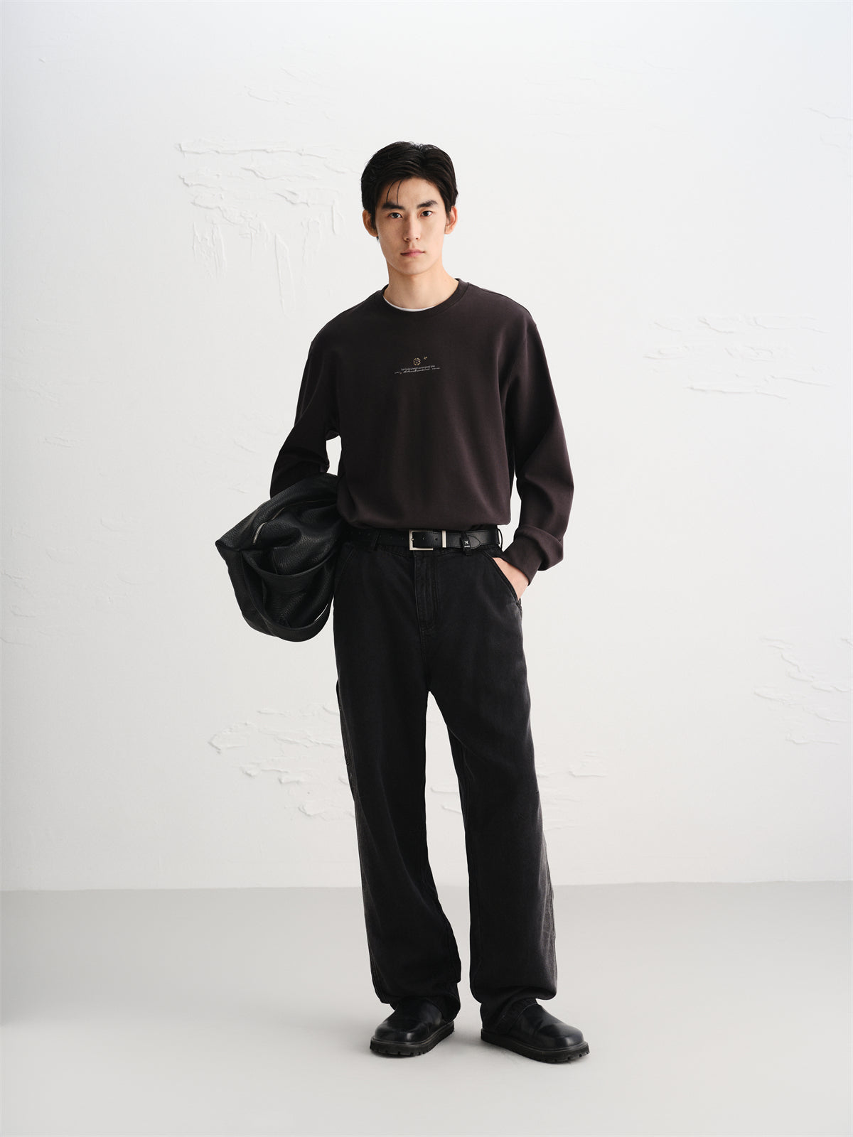 Men's Black Gradient Tencel Jeans