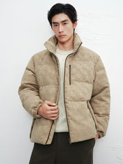 Men's 3D Jacquard Textured Down Jacket
