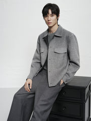 Men's Short Ombre Wool-Blend Jacket