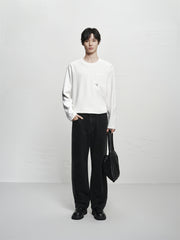 Men's Basic Cotton Long-Sleeve T-Shirt