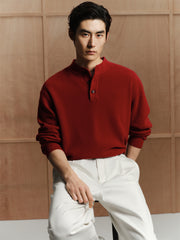 Men's Wool Henley Sweater