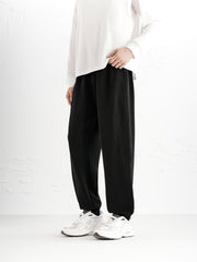 Men's Drawstring Waffle Jogger Pants