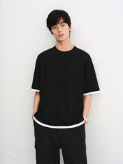 Men's Colorblock Antibacterial Waffle T-Shirt