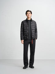 Men's Stand-Collar Goose Down Jacket with Contrast Details