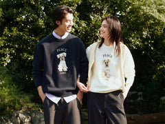 Men's Beige Textured Jacquard Sweater