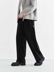 Men's Textured Jacquard Straight-Leg Sweatpants