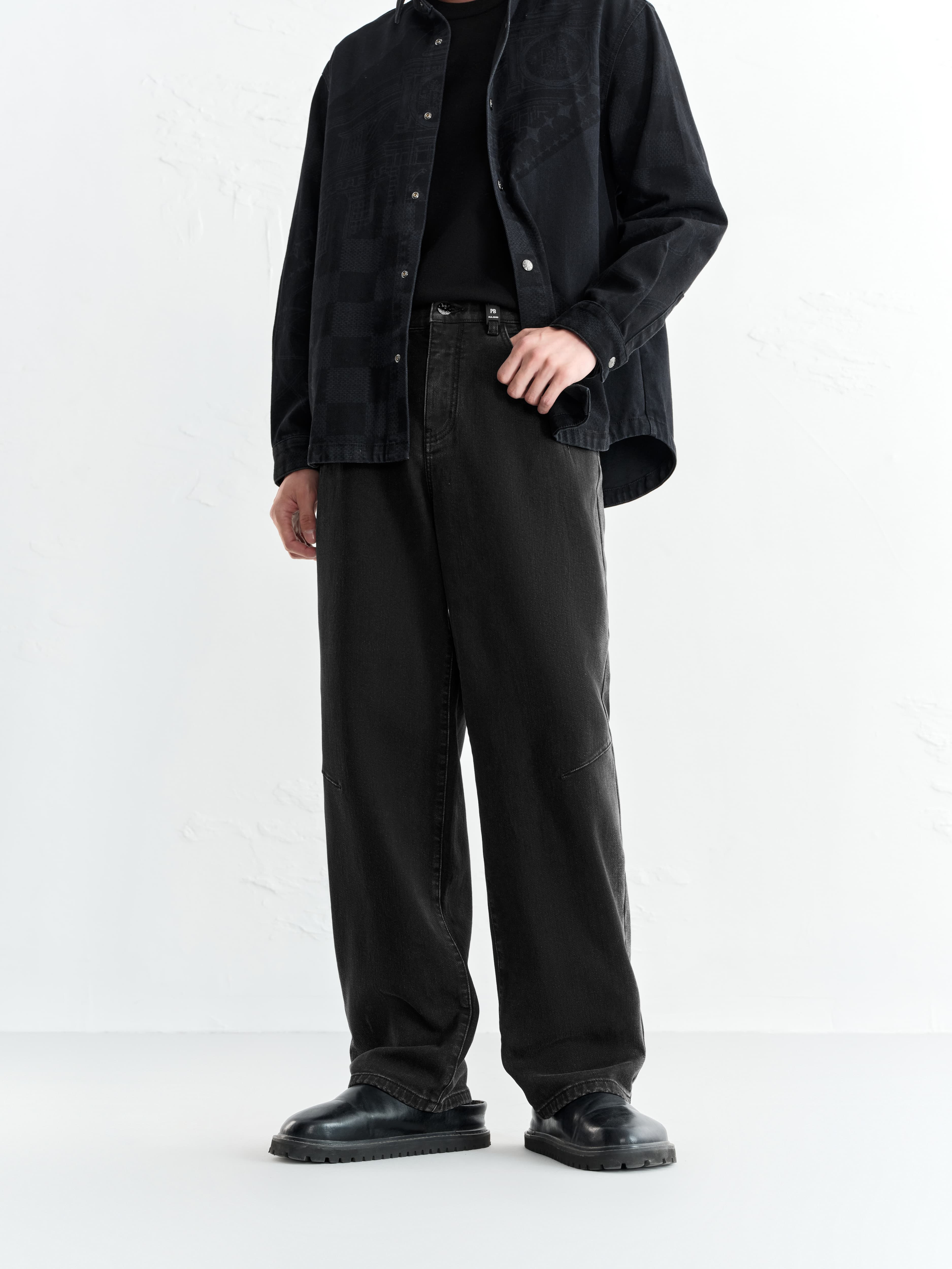 Men's Side-Ombre Straight Jeans